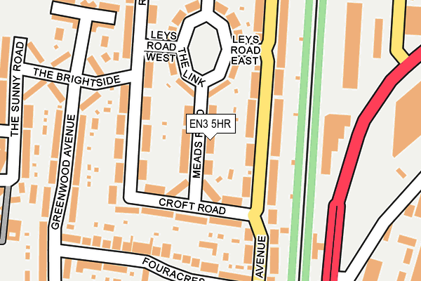 EN3 5HR map - OS OpenMap – Local (Ordnance Survey)