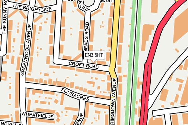 EN3 5HT map - OS OpenMap – Local (Ordnance Survey)