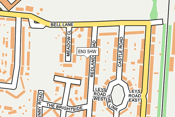 EN3 5HW map - OS OpenMap – Local (Ordnance Survey)