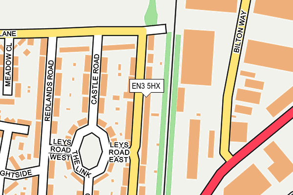 EN3 5HX map - OS OpenMap – Local (Ordnance Survey)