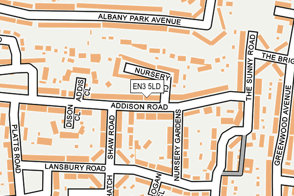 EN3 5LD map - OS OpenMap – Local (Ordnance Survey)