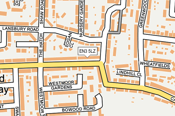 EN3 5LZ map - OS OpenMap – Local (Ordnance Survey)