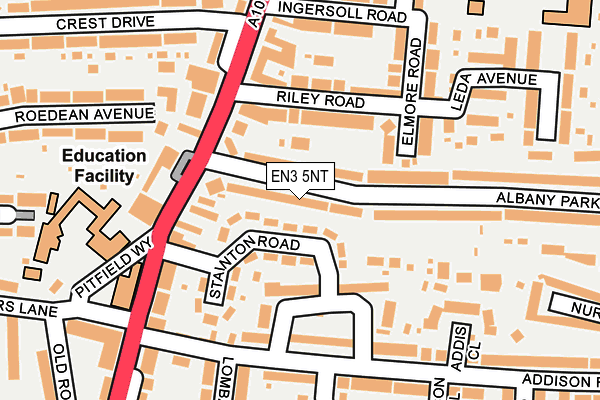 EN3 5NT map - OS OpenMap – Local (Ordnance Survey)