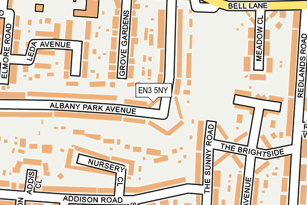 EN3 5NY map - OS OpenMap – Local (Ordnance Survey)