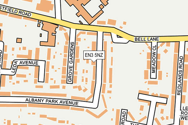 EN3 5NZ map - OS OpenMap – Local (Ordnance Survey)