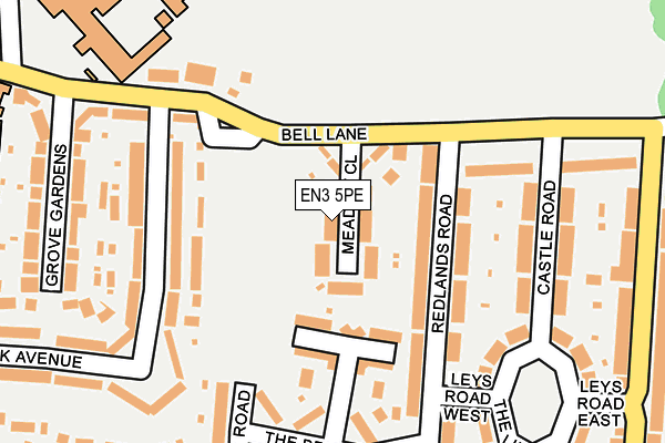 EN3 5PE map - OS OpenMap – Local (Ordnance Survey)