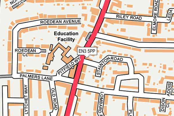 EN3 5PP map - OS OpenMap – Local (Ordnance Survey)