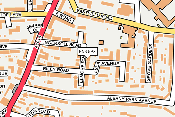 EN3 5PX map - OS OpenMap – Local (Ordnance Survey)