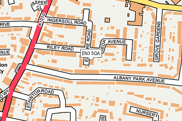 EN3 5QA map - OS OpenMap – Local (Ordnance Survey)