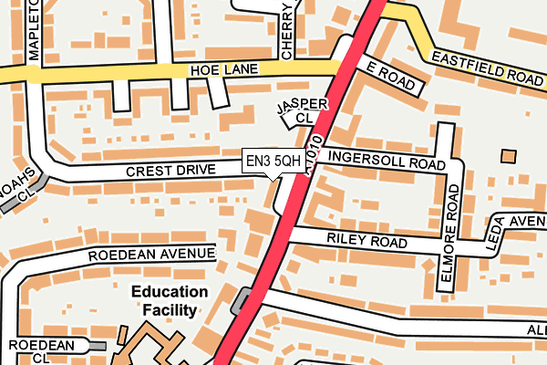 EN3 5QH map - OS OpenMap – Local (Ordnance Survey)
