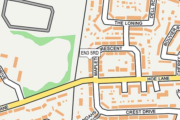 EN3 5RD map - OS OpenMap – Local (Ordnance Survey)