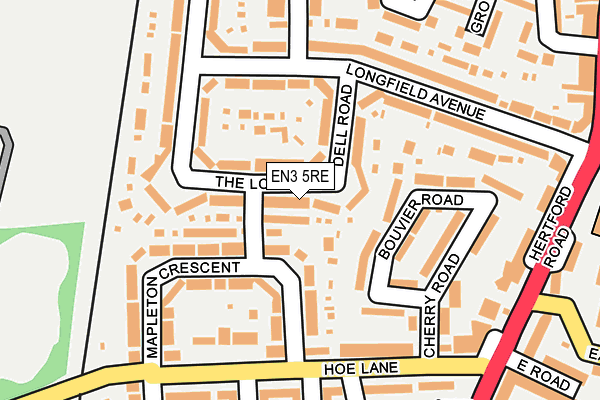 EN3 5RE map - OS OpenMap – Local (Ordnance Survey)