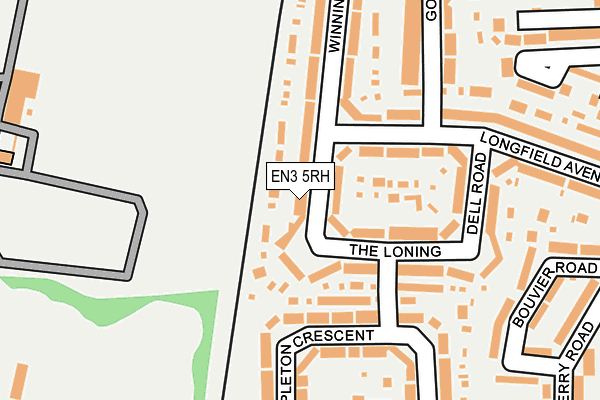 EN3 5RH map - OS OpenMap – Local (Ordnance Survey)