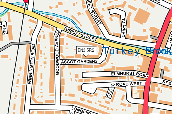 EN3 5RS map - OS OpenMap – Local (Ordnance Survey)