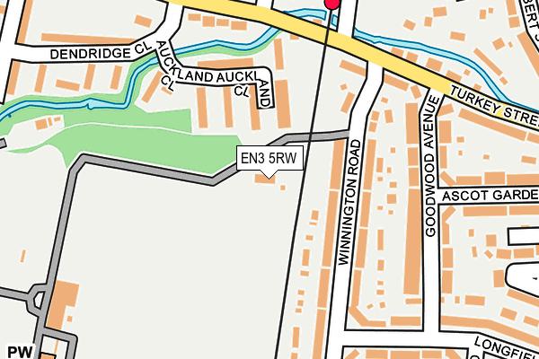 EN3 5RW map - OS OpenMap – Local (Ordnance Survey)