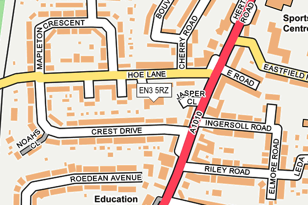 EN3 5RZ map - OS OpenMap – Local (Ordnance Survey)