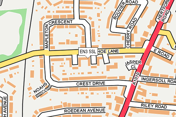 EN3 5SL map - OS OpenMap – Local (Ordnance Survey)