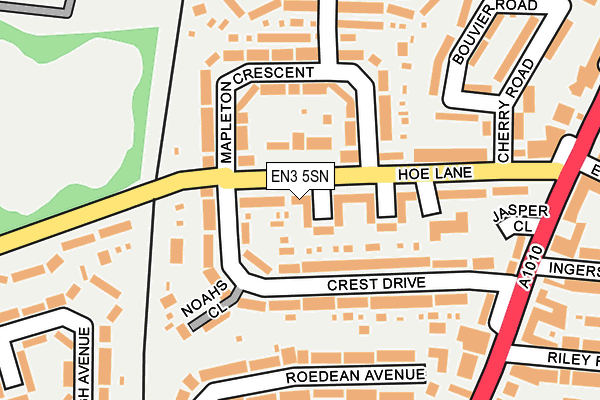 EN3 5SN map - OS OpenMap – Local (Ordnance Survey)