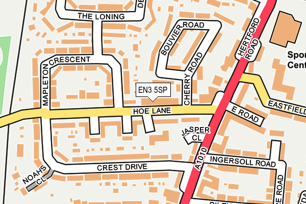 EN3 5SP map - OS OpenMap – Local (Ordnance Survey)