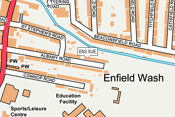 EN3 5UE map - OS OpenMap – Local (Ordnance Survey)