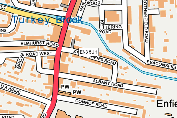 EN3 5UH map - OS OpenMap – Local (Ordnance Survey)