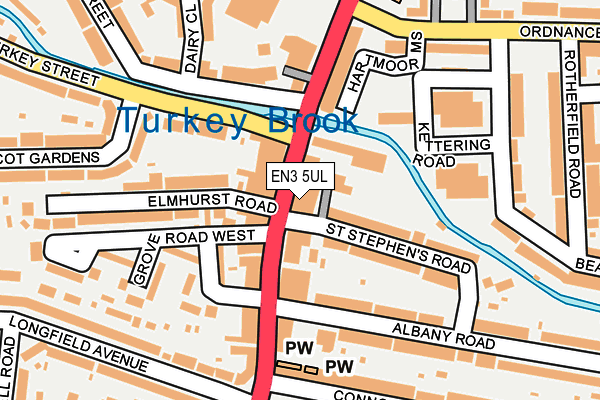 EN3 5UL map - OS OpenMap – Local (Ordnance Survey)