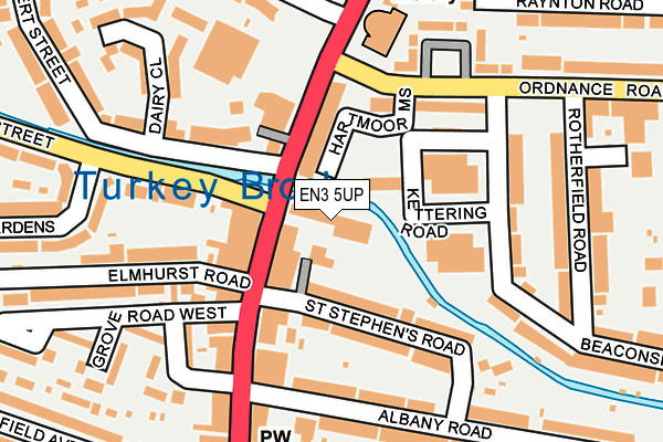 EN3 5UP map - OS OpenMap – Local (Ordnance Survey)