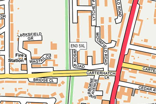 EN3 5XL map - OS OpenMap – Local (Ordnance Survey)