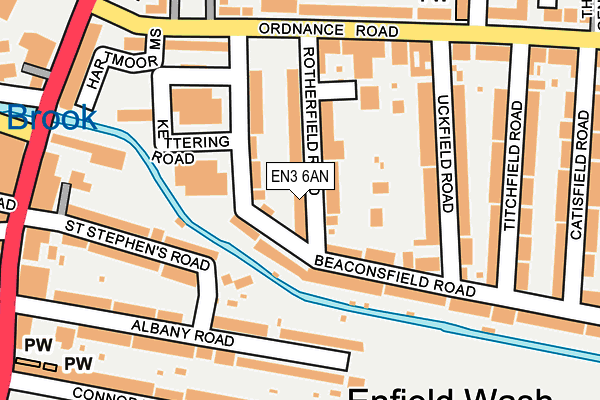 EN3 6AN map - OS OpenMap – Local (Ordnance Survey)
