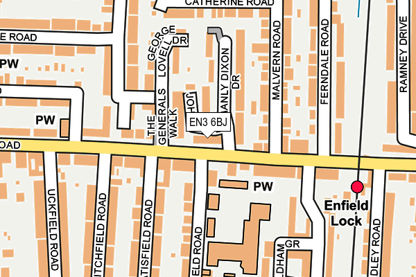 EN3 6BJ map - OS OpenMap – Local (Ordnance Survey)