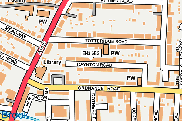 EN3 6BS map - OS OpenMap – Local (Ordnance Survey)