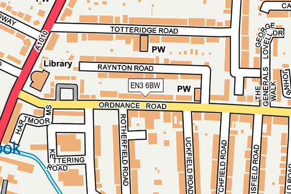 EN3 6BW map - OS OpenMap – Local (Ordnance Survey)