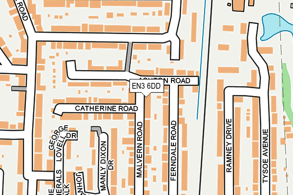 EN3 6DD map - OS OpenMap – Local (Ordnance Survey)