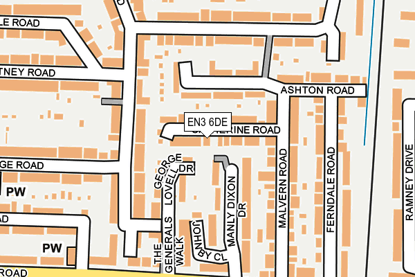 EN3 6DE map - OS OpenMap – Local (Ordnance Survey)