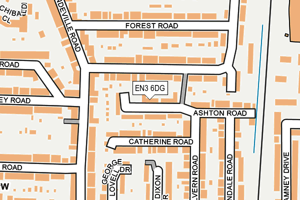 EN3 6DG map - OS OpenMap – Local (Ordnance Survey)