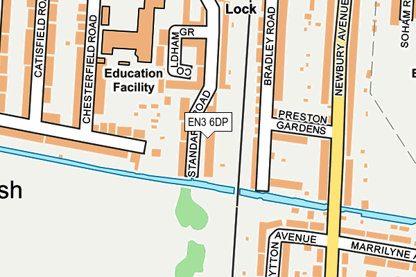 EN3 6DP map - OS OpenMap – Local (Ordnance Survey)