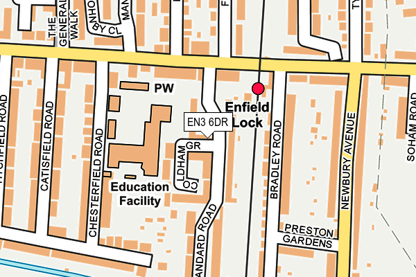 EN3 6DR map - OS OpenMap – Local (Ordnance Survey)