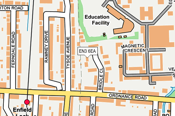 EN3 6EA map - OS OpenMap – Local (Ordnance Survey)
