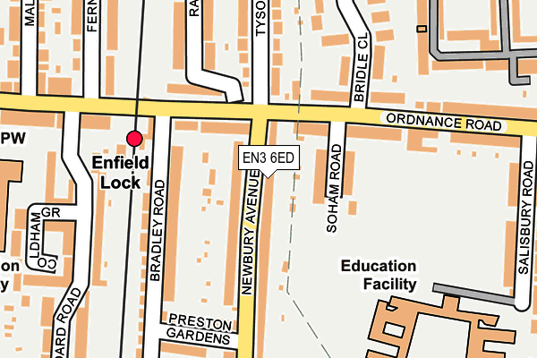 EN3 6ED map - OS OpenMap – Local (Ordnance Survey)