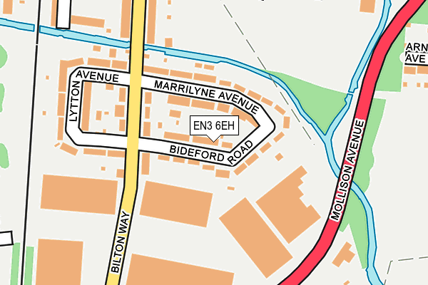 EN3 6EH map - OS OpenMap – Local (Ordnance Survey)