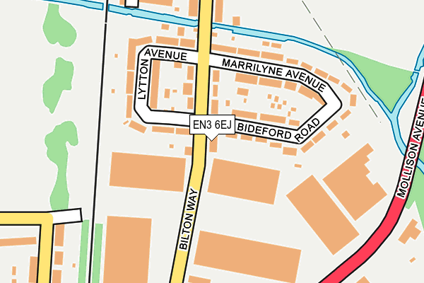 EN3 6EJ map - OS OpenMap – Local (Ordnance Survey)