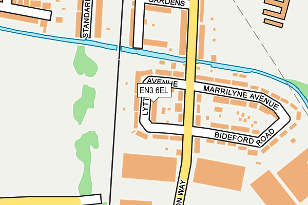 EN3 6EL map - OS OpenMap – Local (Ordnance Survey)
