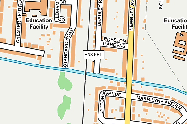 EN3 6ET map - OS OpenMap – Local (Ordnance Survey)