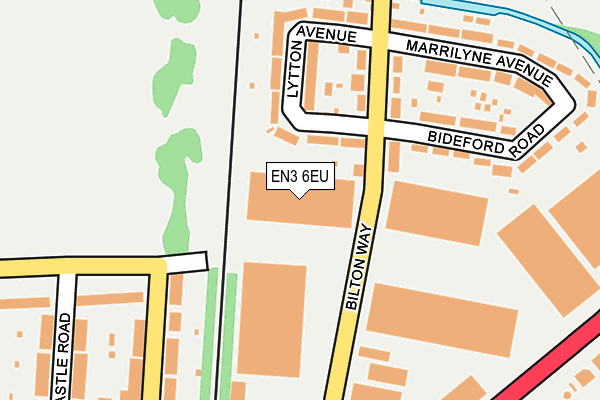 EN3 6EU map - OS OpenMap – Local (Ordnance Survey)