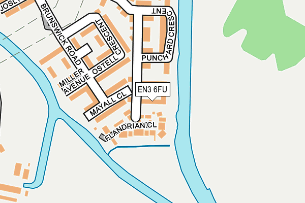 EN3 6FU map - OS OpenMap – Local (Ordnance Survey)