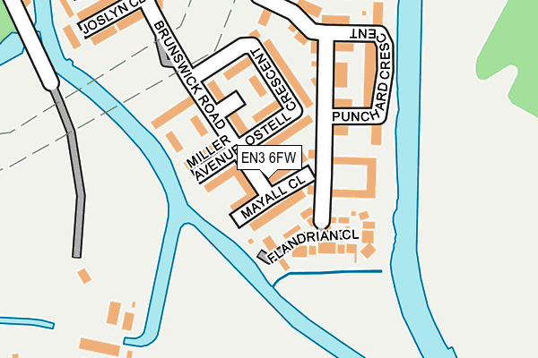 EN3 6FW map - OS OpenMap – Local (Ordnance Survey)