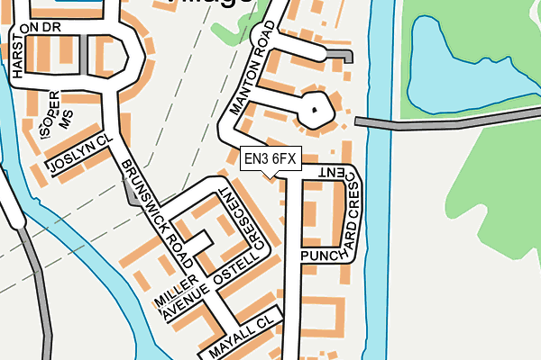 EN3 6FX map - OS OpenMap – Local (Ordnance Survey)