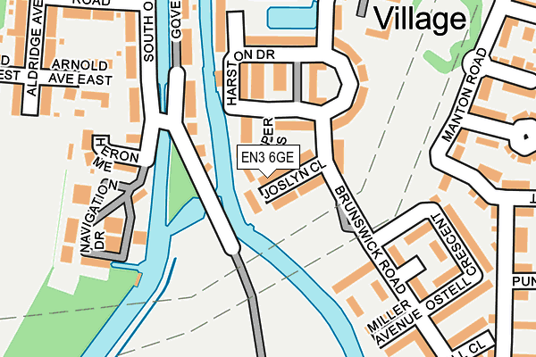 EN3 6GE map - OS OpenMap – Local (Ordnance Survey)
