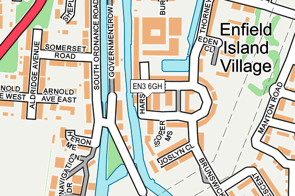EN3 6GH map - OS OpenMap – Local (Ordnance Survey)