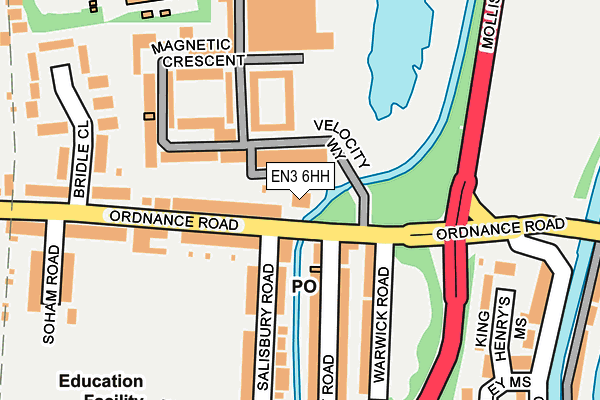 EN3 6HH map - OS OpenMap – Local (Ordnance Survey)